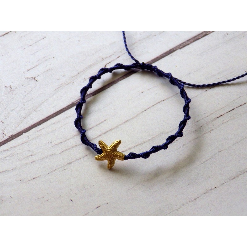 Bracelet macramé étoile de mer Bracelet macramé étoile de mer