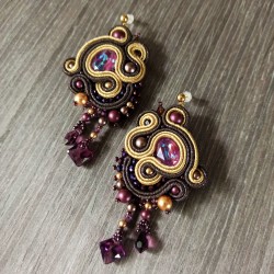 "GOLD & WINE" boucles...