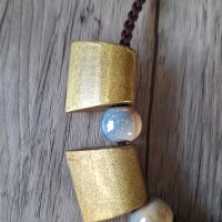 Collier bois céramique - modèle 3