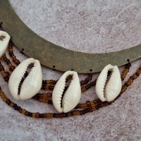 Collier plastron cauris
