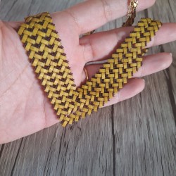 VANNERIE - parure perles tissées