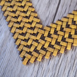 VANNERIE - parure perles tissées