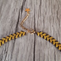 VANNERIE - parure perles tissées