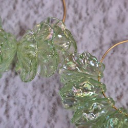 Créoles inox et pétales colorés