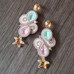 "CALYPSO" boucles soutache et cristal