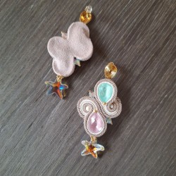 "CALYPSO" boucles soutache et cristal