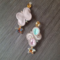 "CALYPSO" boucles soutache et cristal
