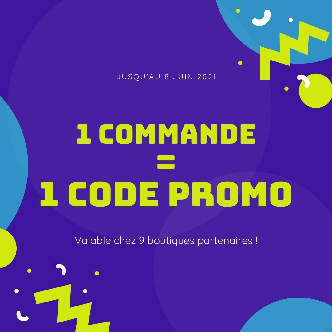 1 commande = 1 code promo